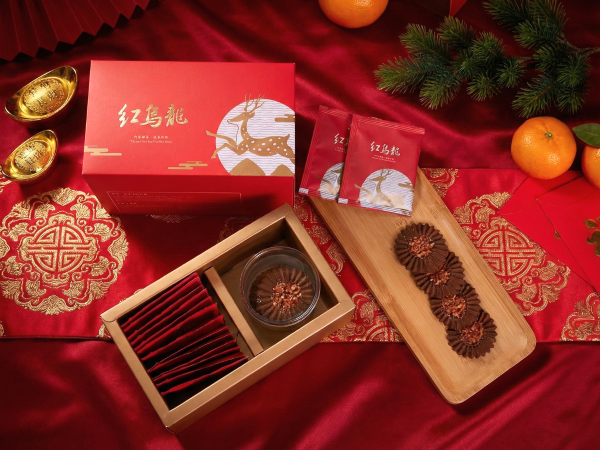 台東紅烏龍業者攜手 500 甜得主推出永續茶包與茶食禮盒。（圖／碧蘿園茗茶坊）