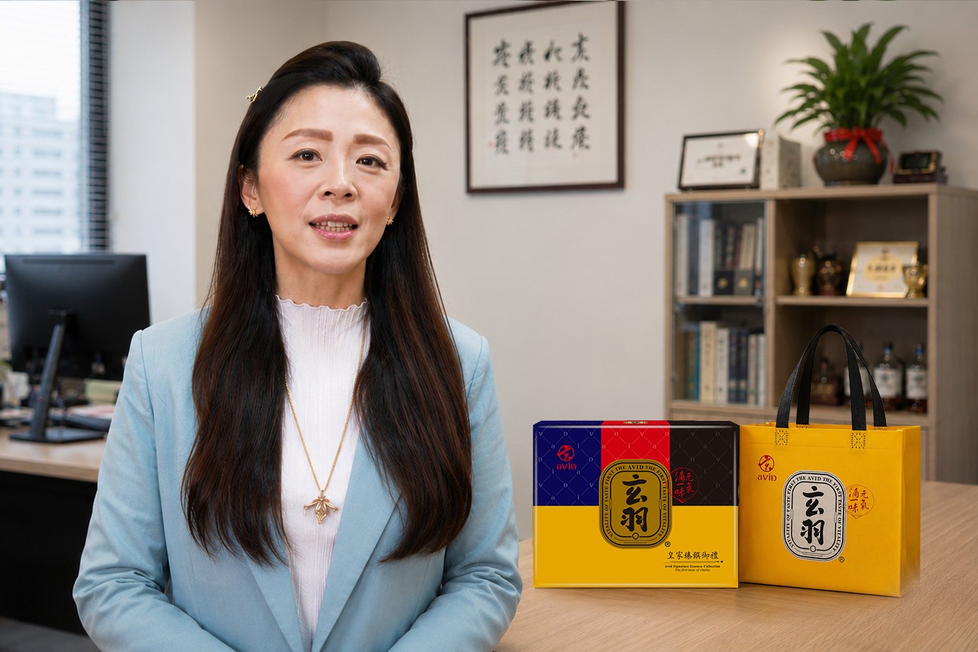 滴雞精業者表示，近年企業在挑選中秋禮品時，愈來愈重視實用性與保存便利性。（圖/玄羽皇家滴雞精/AI生成示意圖）